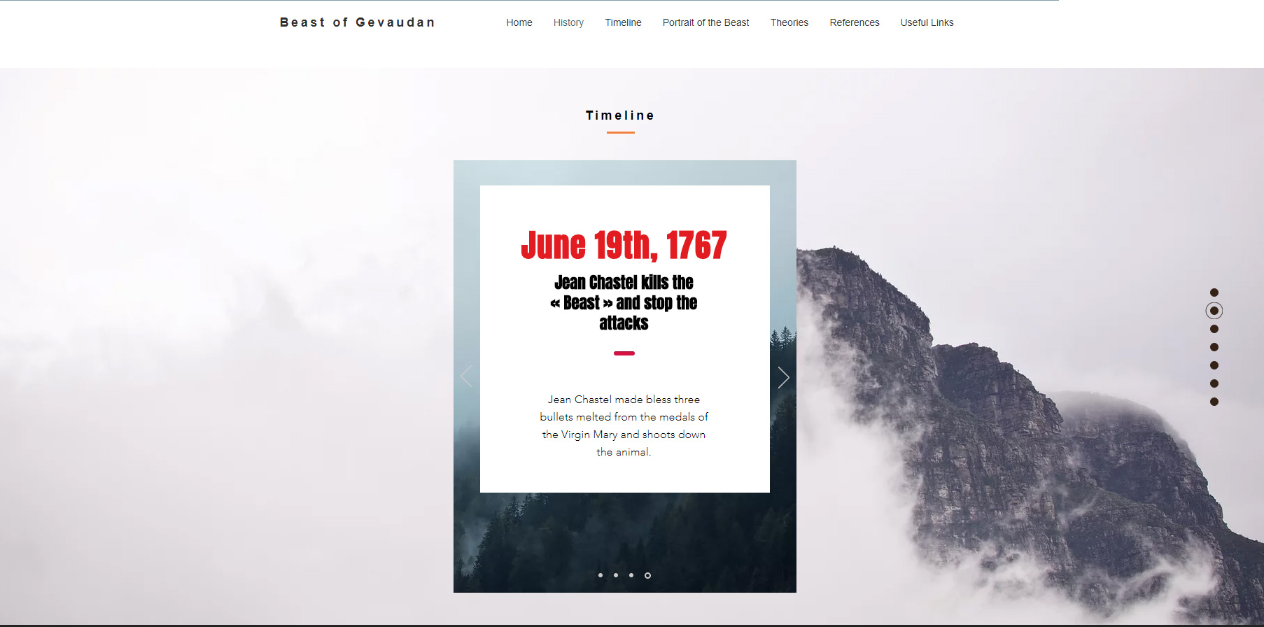 Aperçu Beast Of Gevaudan Mégane HAMMOUM Webmaster Toulouse