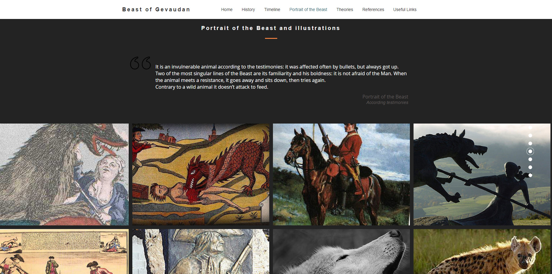 Aperçu Beast Of Gevaudan Mégane HAMMOUM Webmaster Toulouse