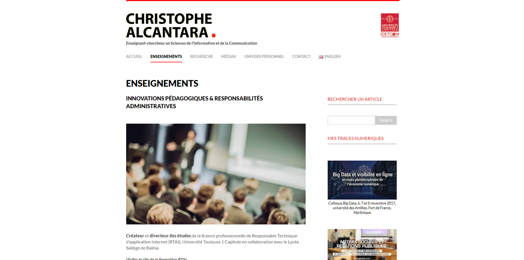 Aperçu Christophe Alcantara Mégane HAMMOUM Webmaster Toulouse