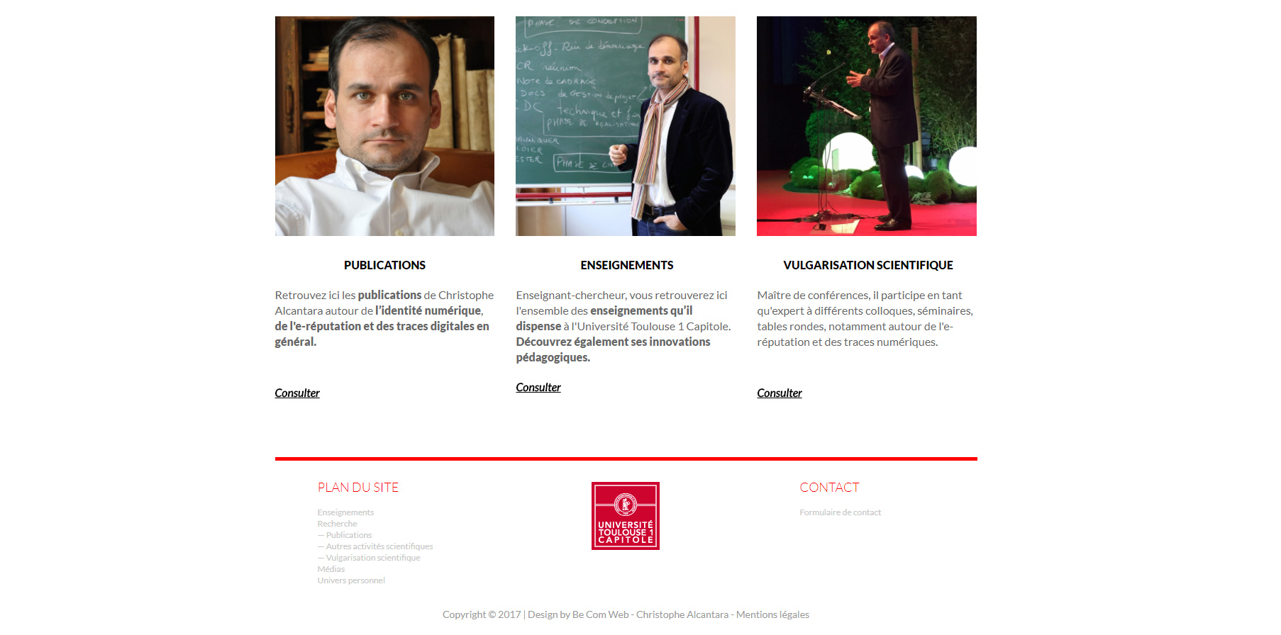 Aperçu Christophe Alcantara Mégane HAMMOUM Webmaster Toulouse