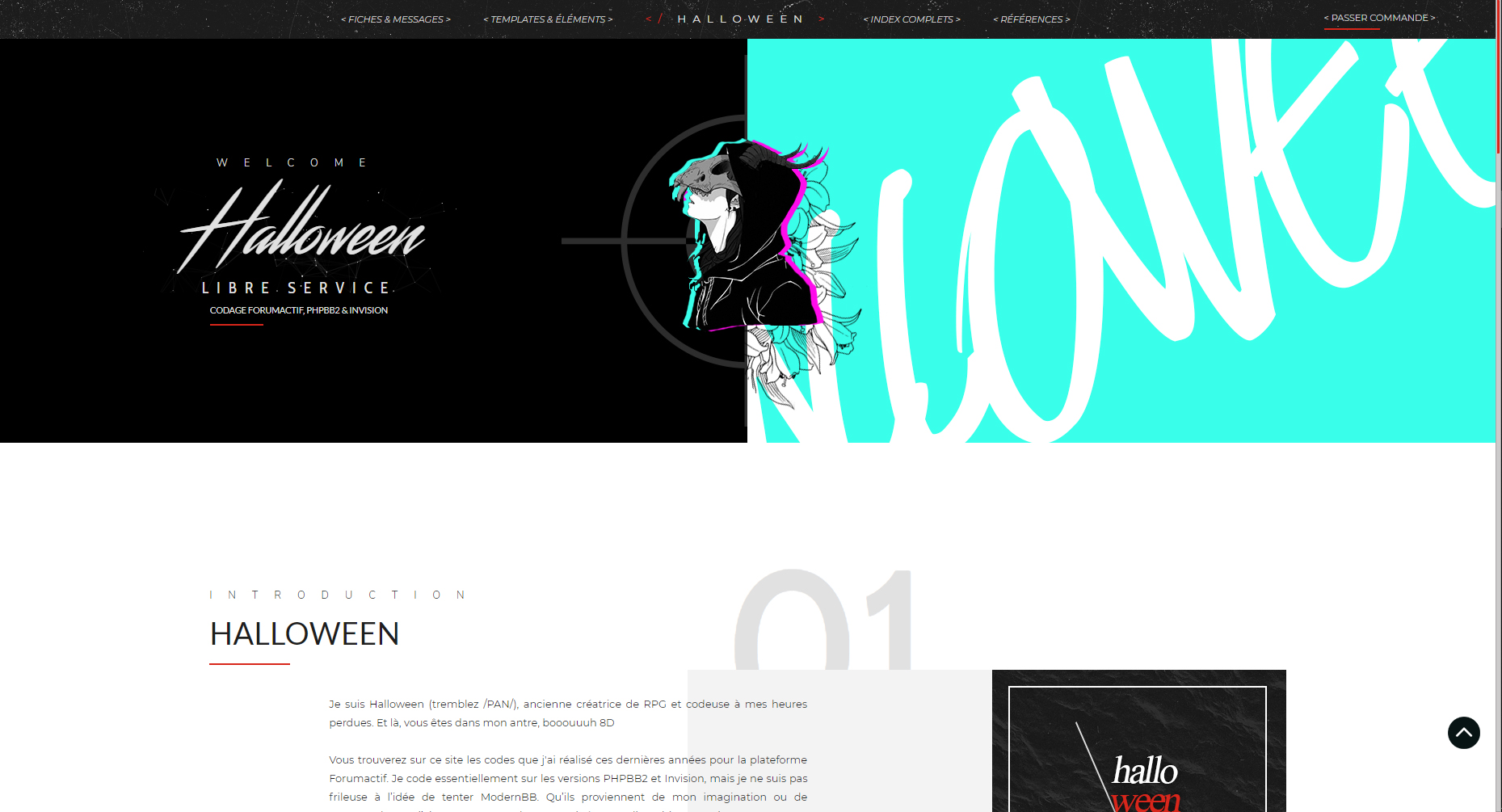 Aperçu Codebook Mégane HAMMOUM Webmaster Toulouse Halloween Libre Service